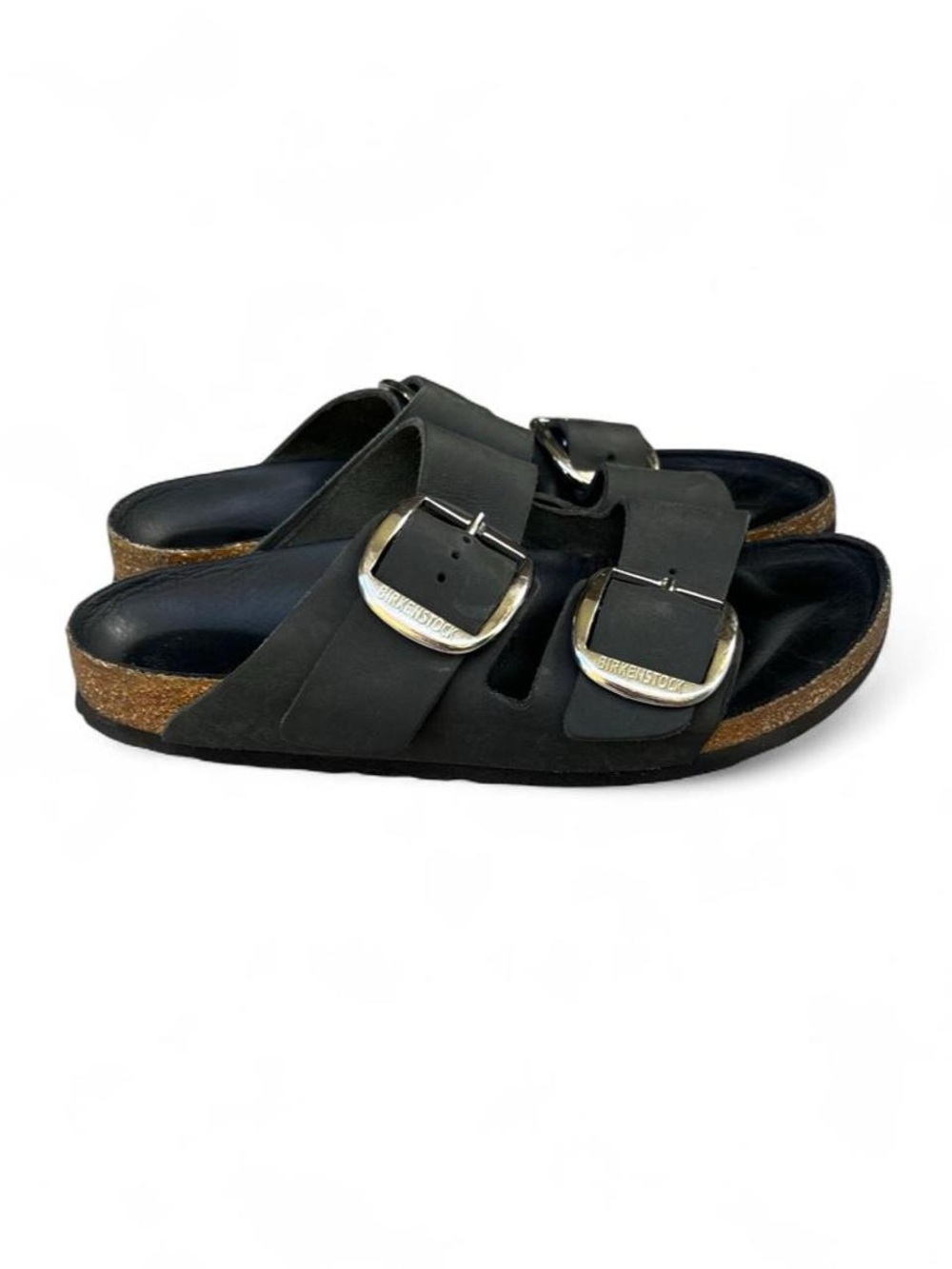Birkenstock Arizona Big Buckle Black Oiled Leather Sandals EU 41 US 10 Narrow